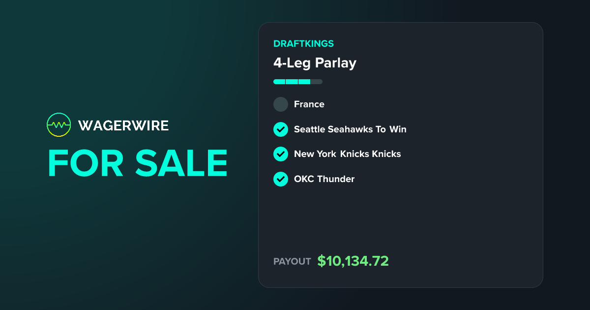 DraftKings 4-Leg Parlay For Sale - WagerWire